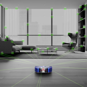 Robot aspirateur Dyson 360 Vis Nav™ Bleu/Nickel