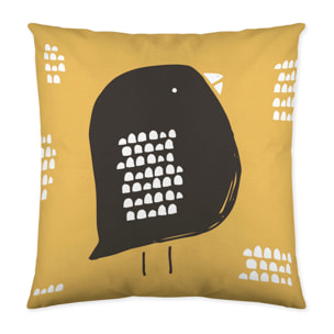 Pop Corn - Funda de Cojín Estampado - Con Cremallera - Sin relleno - 100% Algodón - Baby Chick