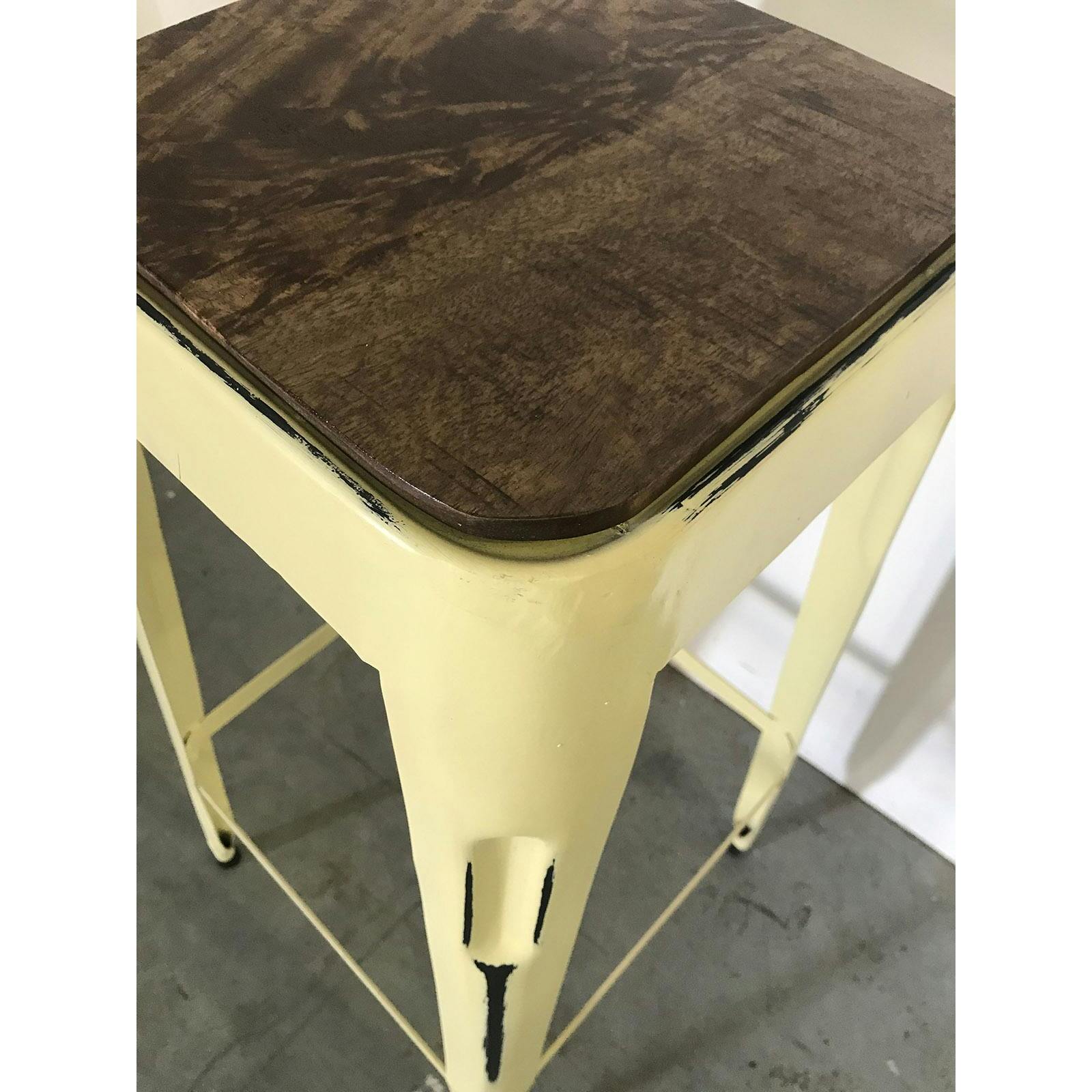 Tabouret bar jaune (lot de 2) LEEDS