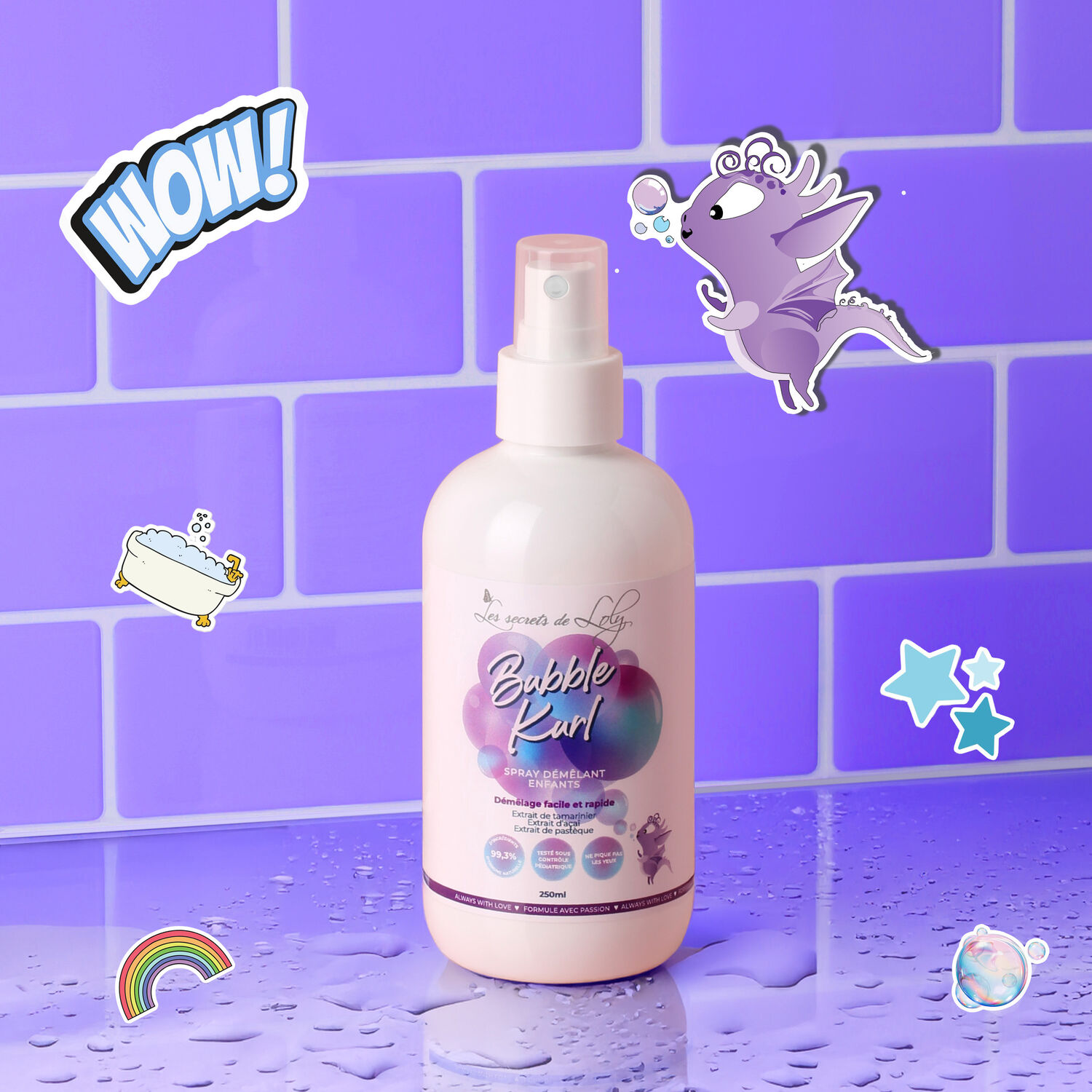 Bubble Kurl - Spray Démêlant Enfants 250ml