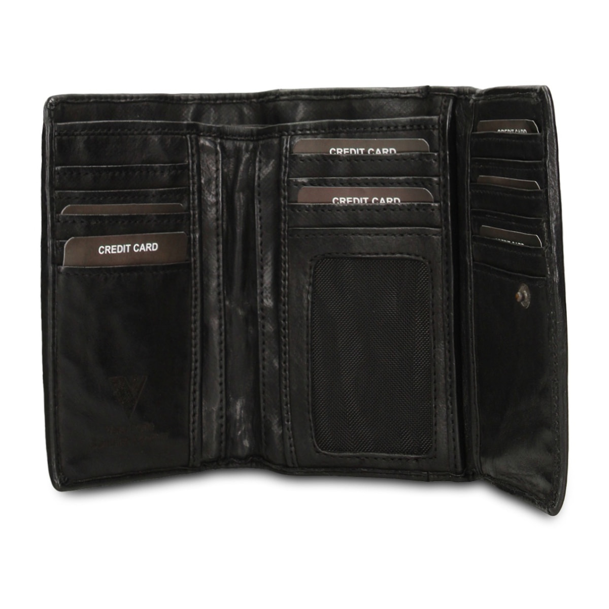 Portafoglio uomo in vera pelle - Modello Boreal - Casual - 14.0 x 9.0 x 4.5 cm