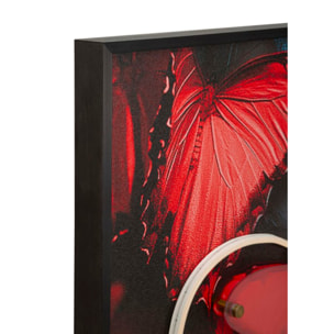 STAMPA C/LED SU TELA BUTTERFLIES CM 60X3,5X90 (APPLICAZIONE 3D ACRILICO)