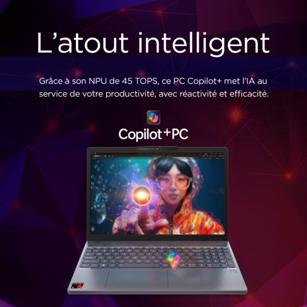 Ordinateur portable LENOVO IdeaPad Slim 3x 15Q8X10 Copilot+PC