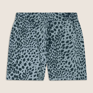 Pantaloncini animalier regular fit in french terry