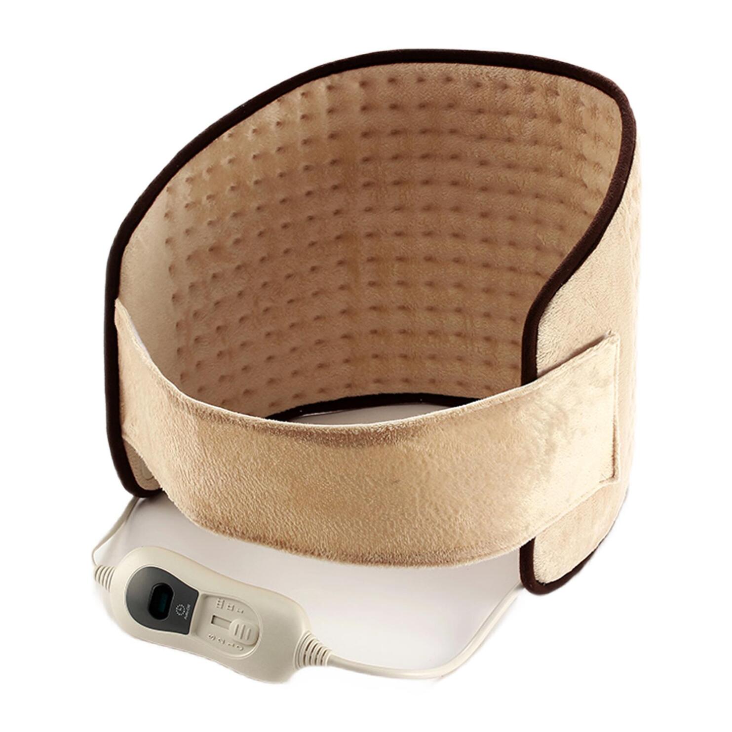 Coussin électrique chauffant pour lombaires 100W laine beige