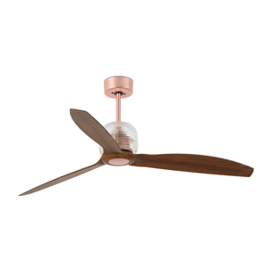 DECO FAN M Ventilatore a soffitto rame/noce