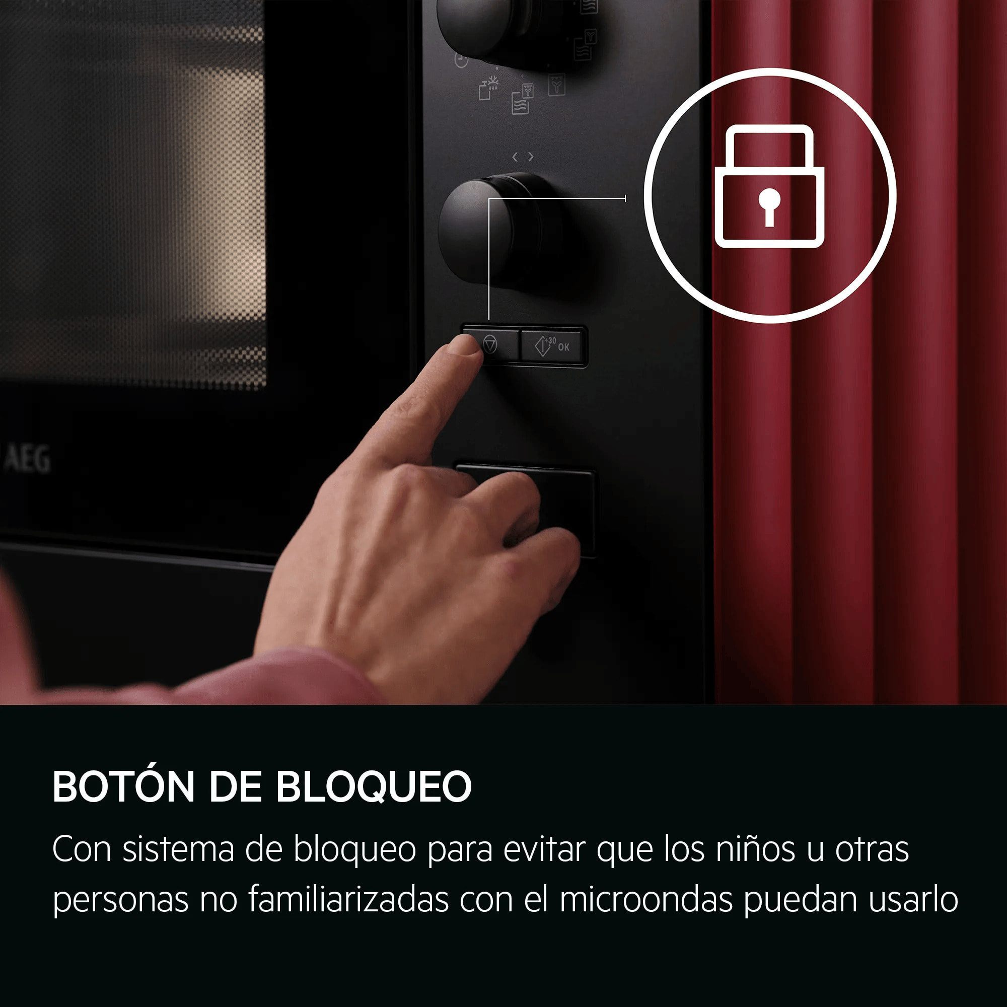 AEG Microondas de 800 W con función microondas y grill NMS5G20EB | Reacondicionado