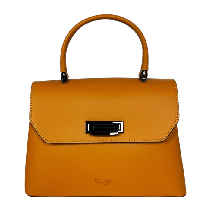 Borsa a mano Cheval Firenze Vittoria Giallo Senape