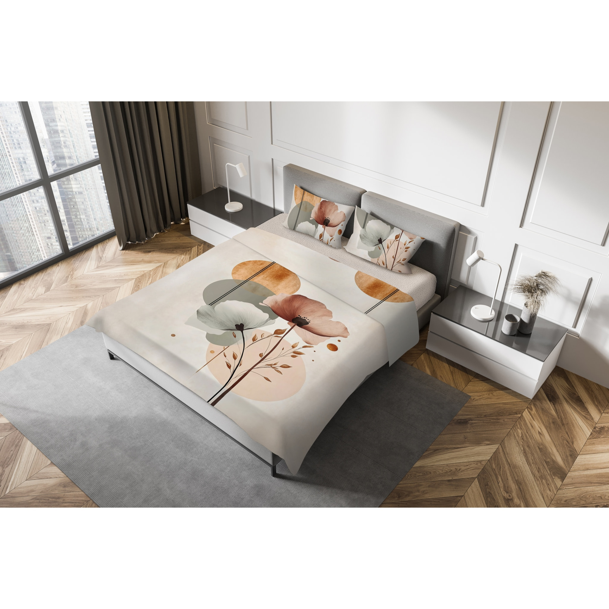 Parure Lenzuola fotografico Piazzato Fine-Art 2 Piazze Disegno Frida