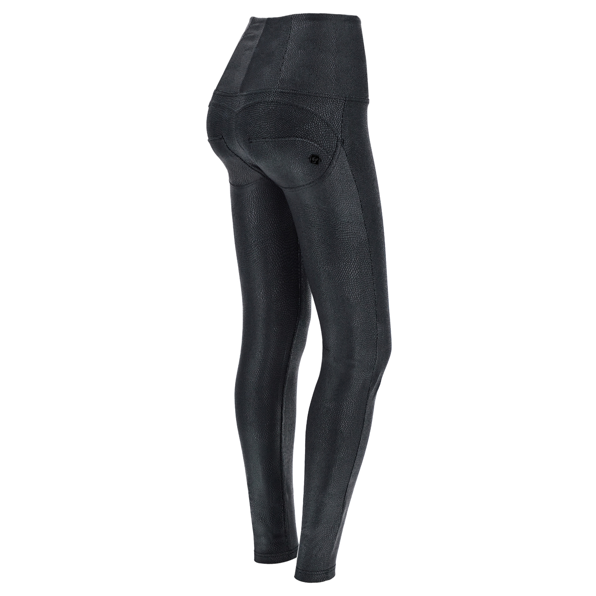 Pantaloni WR.UP® superskinny vita alta similpelle reptile