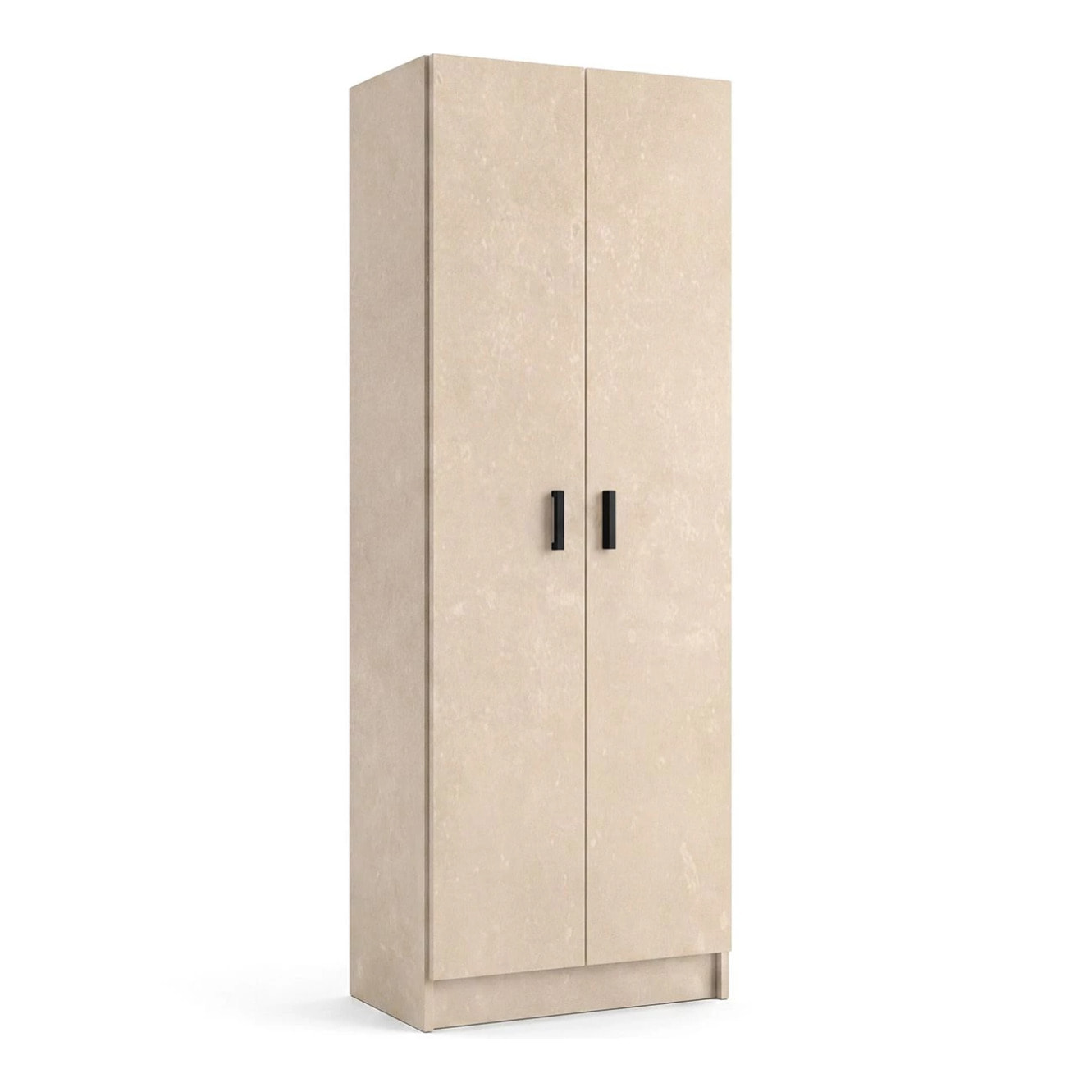 Armario de 2 puertas en efecto microcemento beige 60x180 cm Multi Useful Microcemento Beige