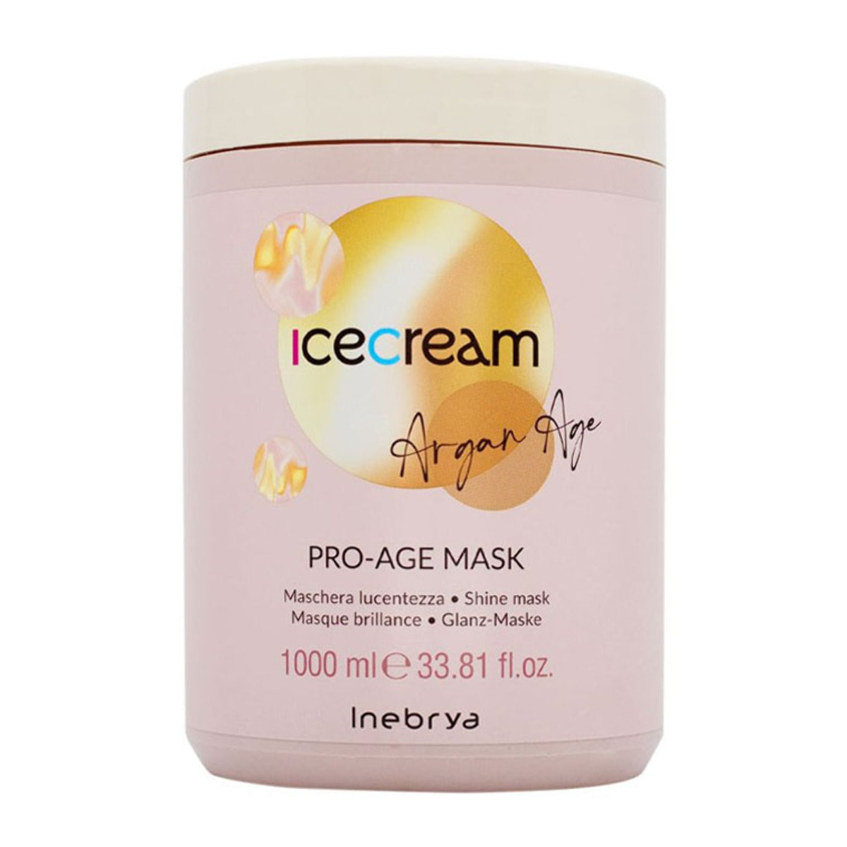 INEBRYA Ice Cream Argan Age Mascarilla Aceite de Argán 1000ml