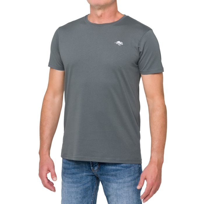 T-shirt in cotone 180 gr Hot Buttered Mistral grigio