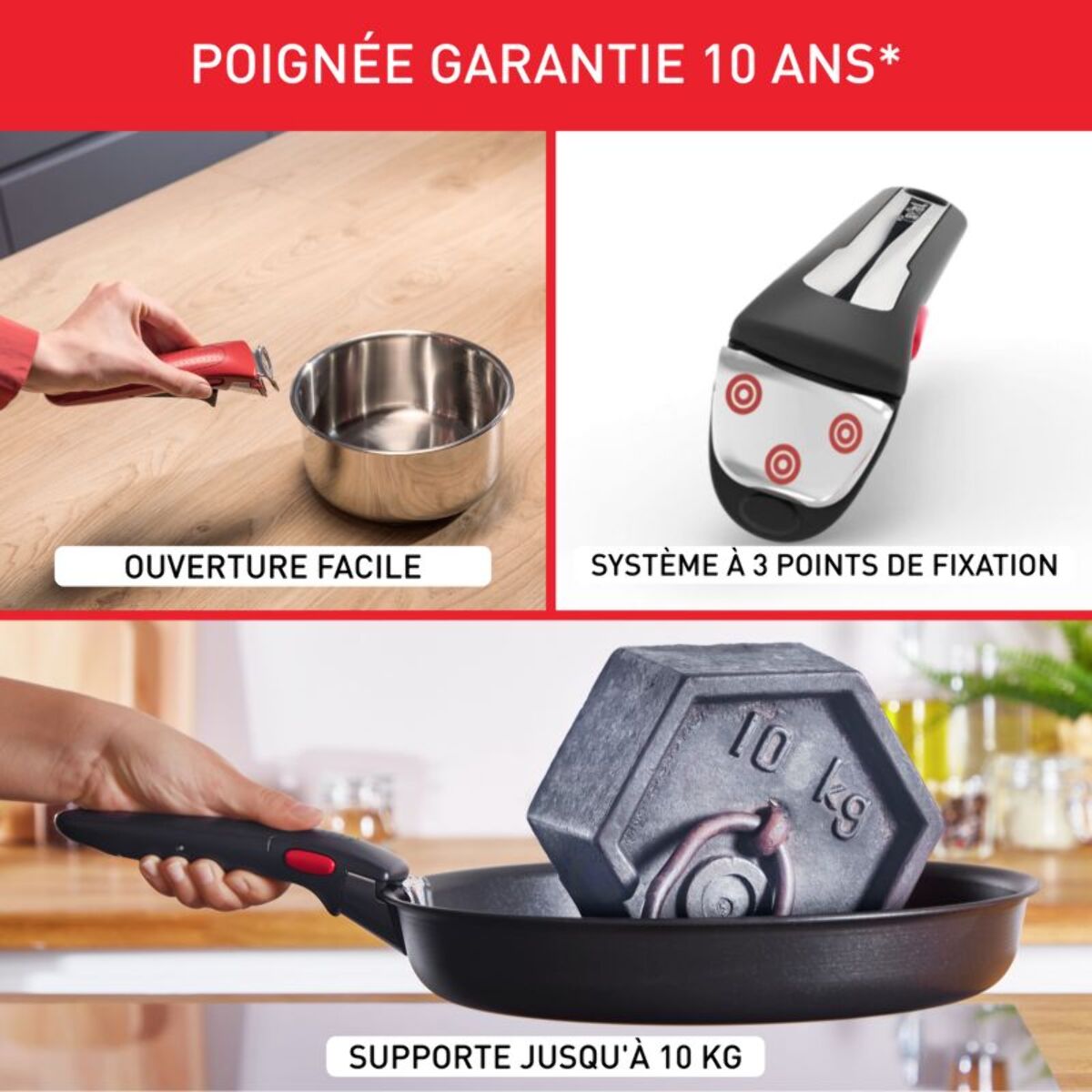 Batterie de cuisine TEFAL Ingenio Emotion 4pcs