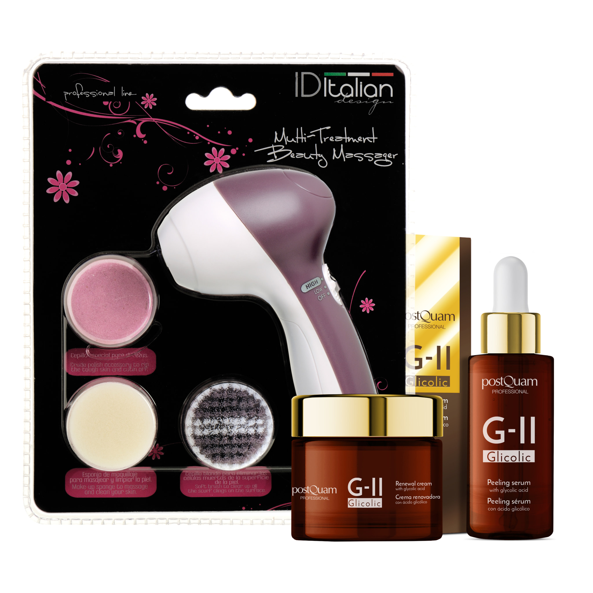 Rituel glicolic avec applicateur de crème visage