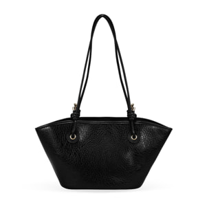 Bolso de hombro negro con doble asa