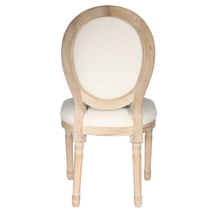 Chaise Eleonor Beige - Lot De 2