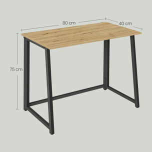 Scrivania per Computer Max 1.0 Rovere Artisan e Acciaio