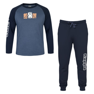Pigiama Lungo Uomo KAPPA Caldo Cotone Interlock