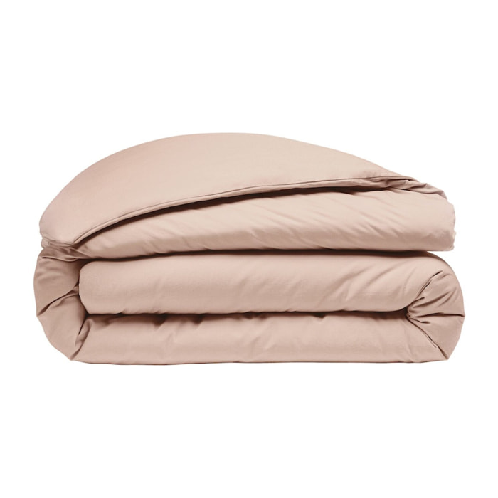 Housse de couette 100% percale coton lavé 80fils rose