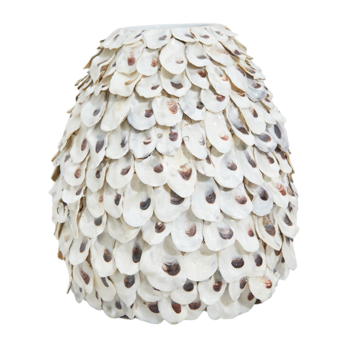 Vaso in bamboo e conchiglie Riviera