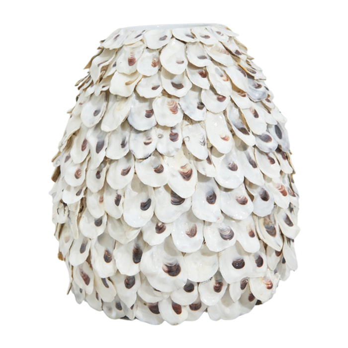 Vaso in bamboo e conchiglie Riviera