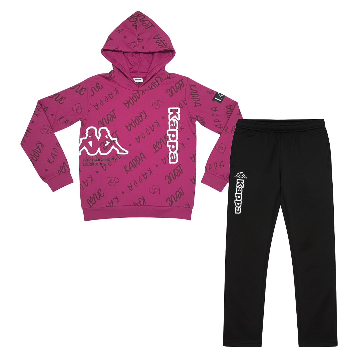 Tuta Ragazza KAPPA 8 - 16 Anni Cotone Felpato
