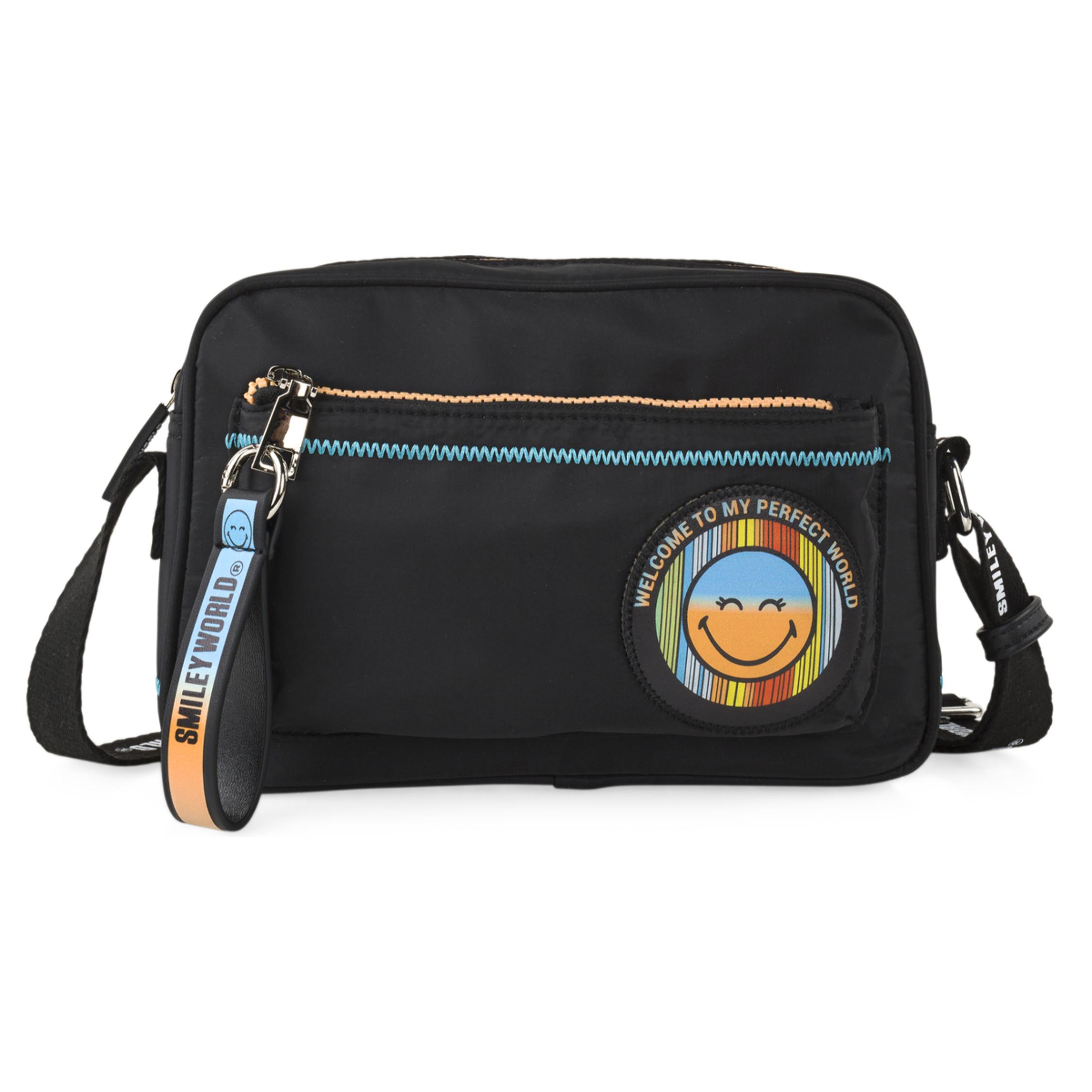 Bolso Bandolera Mujer Sint/Pu Smiley World Smiley Negro