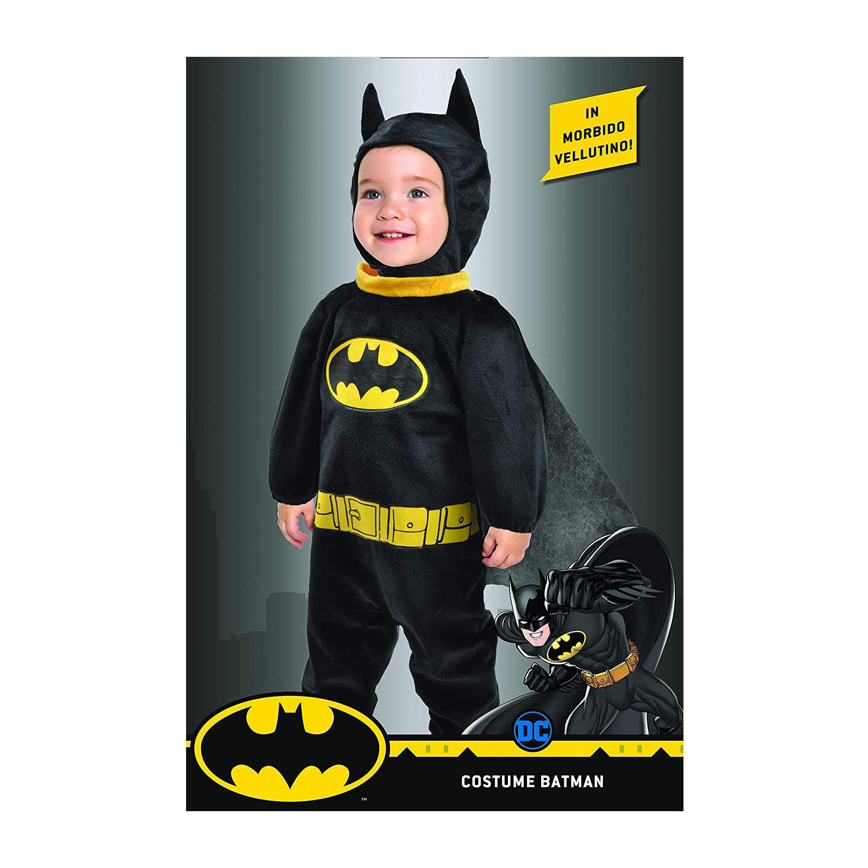 Costume Completo Batman Tutina Prodotto Originale Dc Comics Bambino