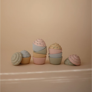 Mushie Pack 4 Pzas. Cupcakes Solid