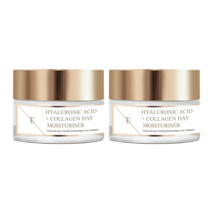 Crema de día con ácido hialurónico y colágeno 2x 50 ml
