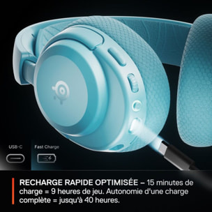Casque gamer STEELSERIES Arctis Nova 3PW Aqua