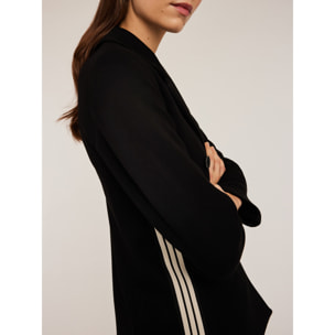 Motivi - Americana cruzada con banda lateral - Negro