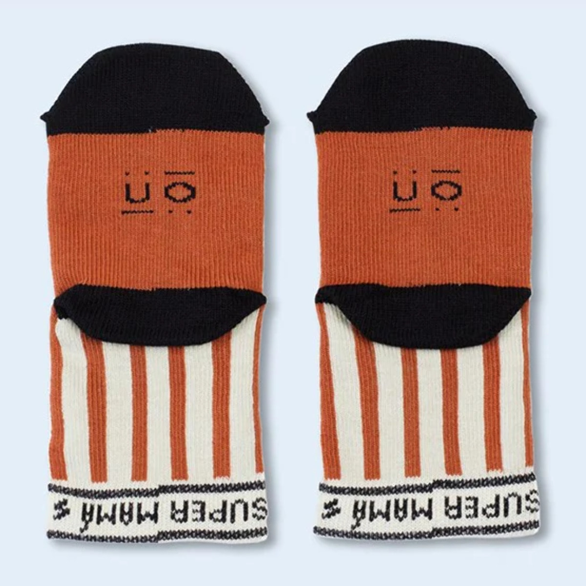 Mini Calcetines "Tengo una súpermamá" RAYAS talla 27-30