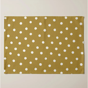 Lot de 2 sets de table individuels résinés 0120-174 100% coton 45x35 cm