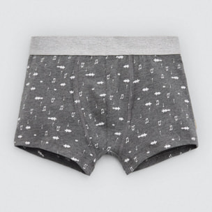 Confezione da 2 boxer da bambino con note musicali