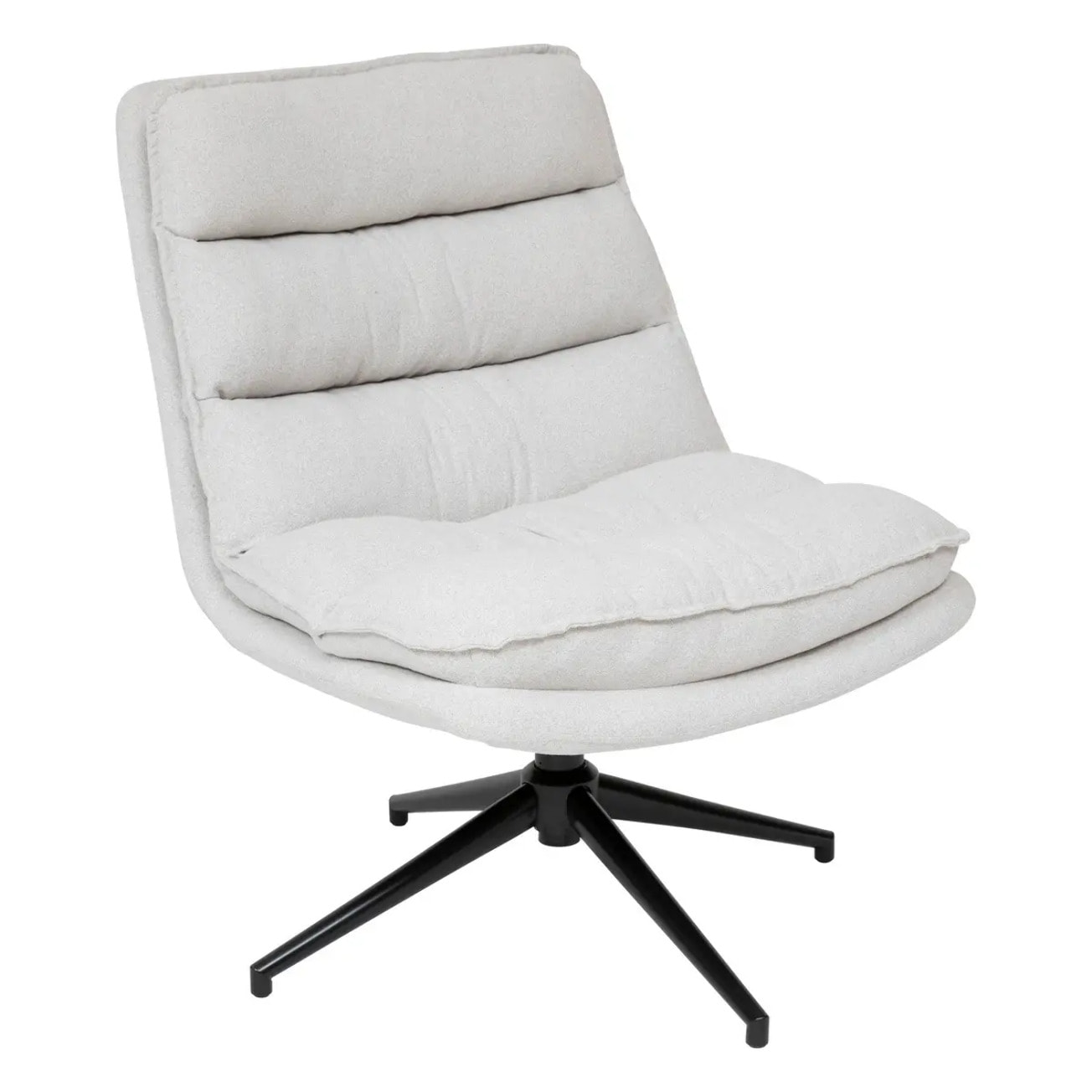 Fauteuil pivotant "Harper" lin