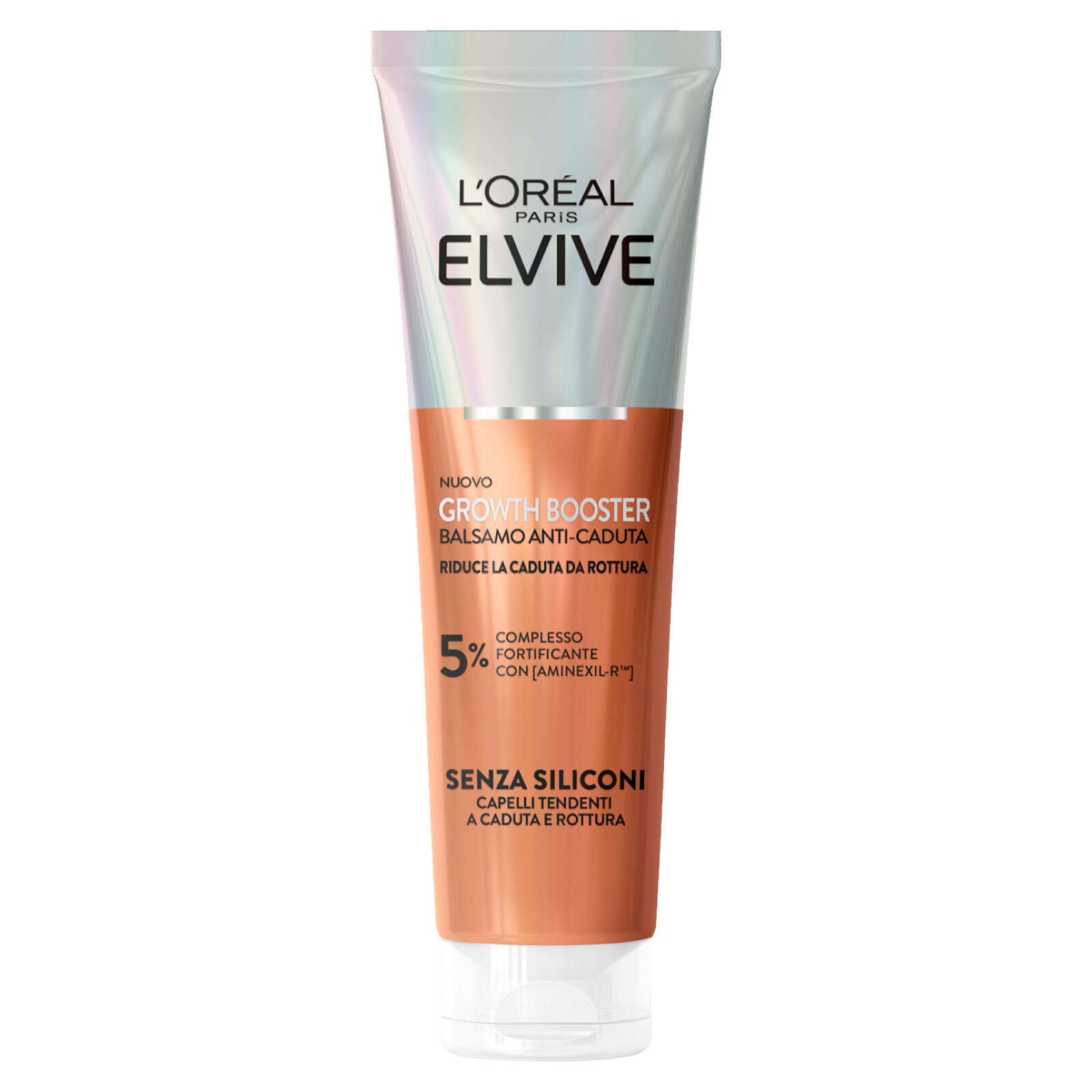 Balsamo Anticaduta Rinforzante Elvive Growth Booster Formula con Aminexil-R e Senza Siliconi - Flacone da 150ml