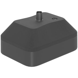 Base para Sombrilla Soporte para Parasol Pie para Sombrilla Rellenable con Agua 20L o Arena 24kg para Jardín Terraza Negro