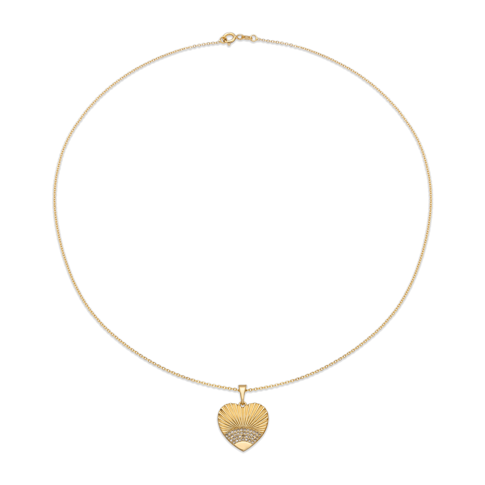 Collar con Circonita Brillante acabado oro 18k