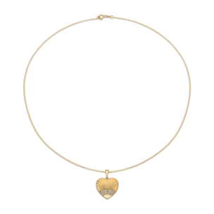 Collar con Circonita Brillante acabado oro 18k