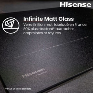 Plaque induction aspirante HISENSE HEH8443BSRWF InfiniteMattGlass