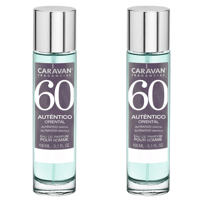 Caravan fragancias set de 2 frascos perfume de hombre nº60, de 150 ml