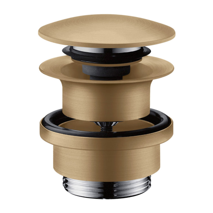 Bonde Lavabo laiton Clic-Clac, Bronze brossé