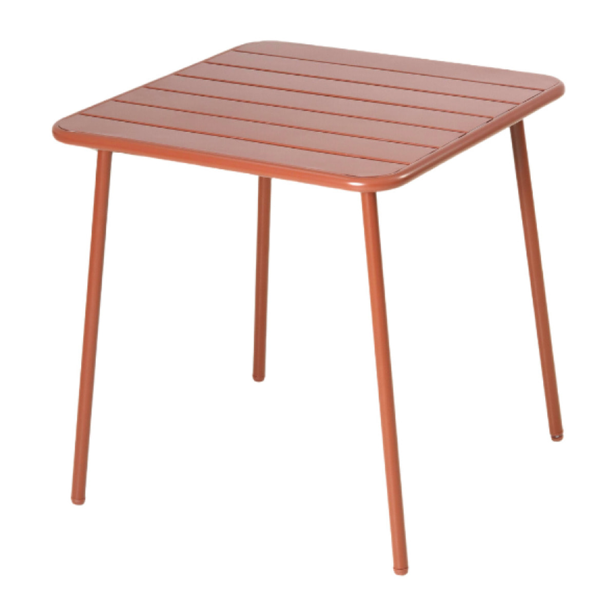 EVORA Table carrée 4 places 70x70cm terracotta