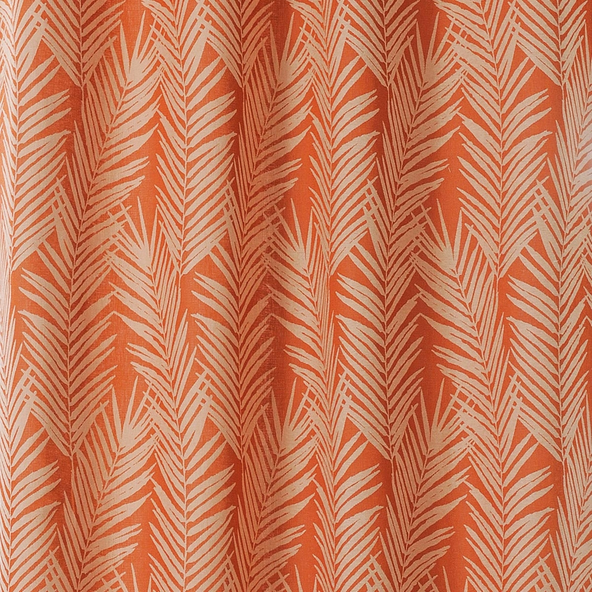 Tissu imprimé feuille de palmier - Orange