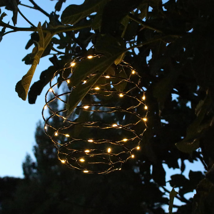 Décoration solaire spirale ORION H37CM
