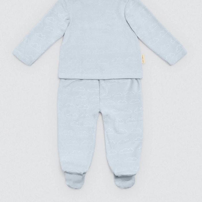 Set t-shirt e leggings blu Cosmos per bambini