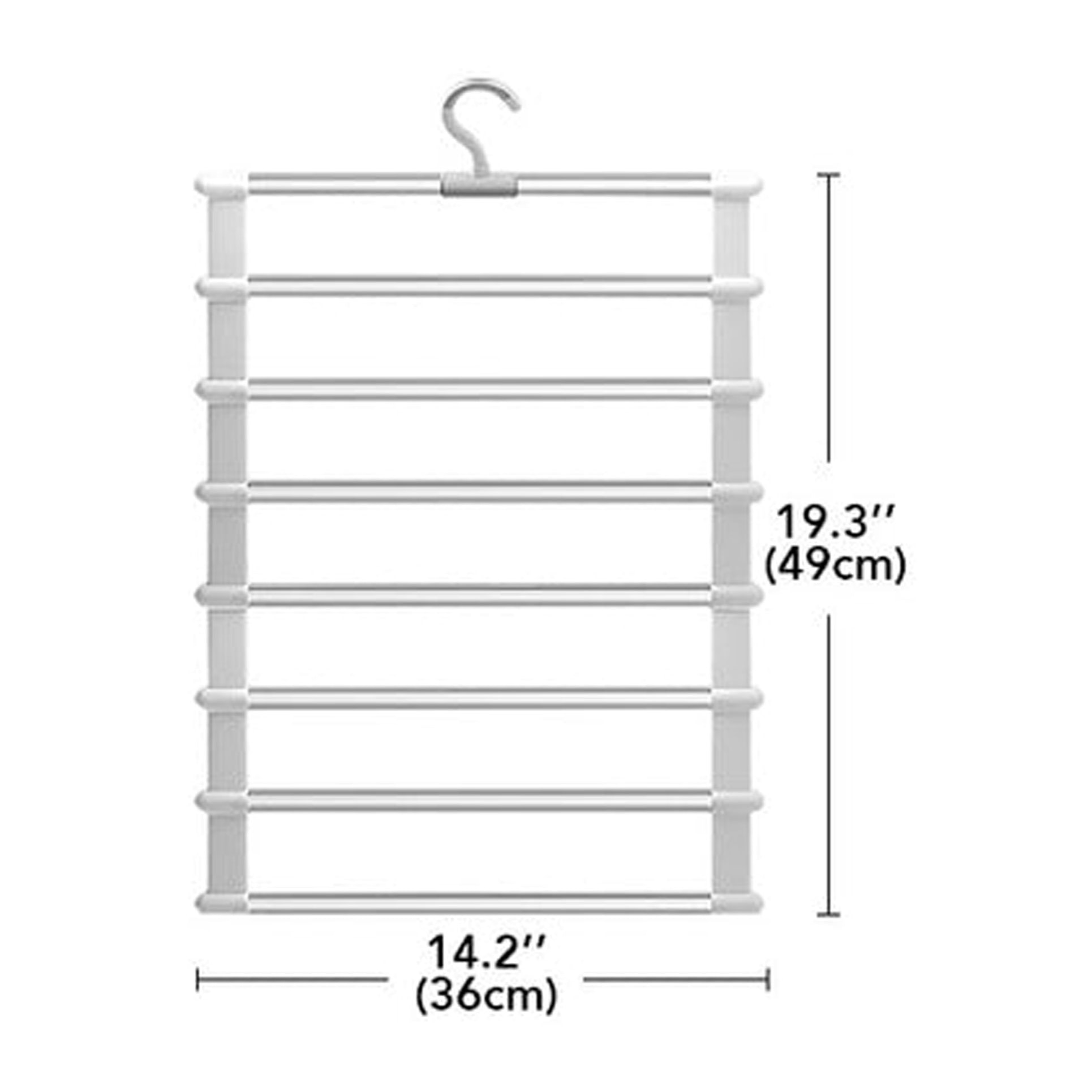 Joybos percha organizadora para ropa y accesorios de 7 barras