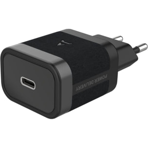 Chargeur + câble ADEQWAT USB-C 35W + Câble USB-C 1M Noir